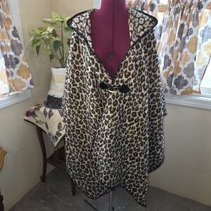 NWT Marc New York Animal Print Cape with Black Accents. One Size. QQCP